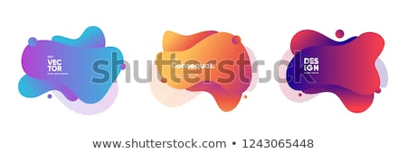 Foto stock: Red Abstract Bubble Badge