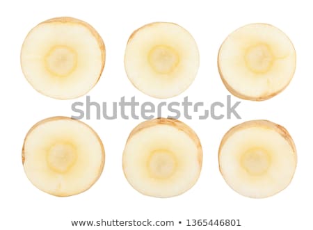 Foto stock: Sliced Parsley Root