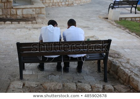 Zdjęcia stock: Orthodox Jewish Man With Hat In Traditional Suit Jerusalem Isr