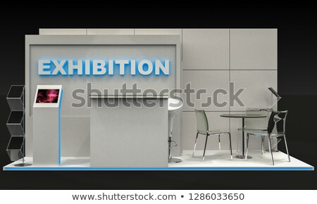 Сток-фото: Trade Exhibition Stand With Glass