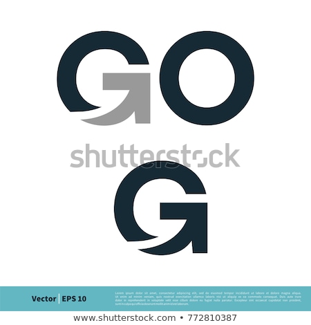 Stock fotó: Black Icon Letter G Logo Logotype G Vector