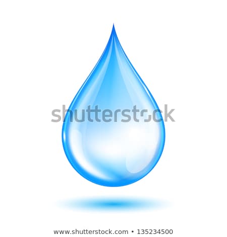 Drop Of Water Blue Sign Vector Icon Stok fotoğraf © tassel78