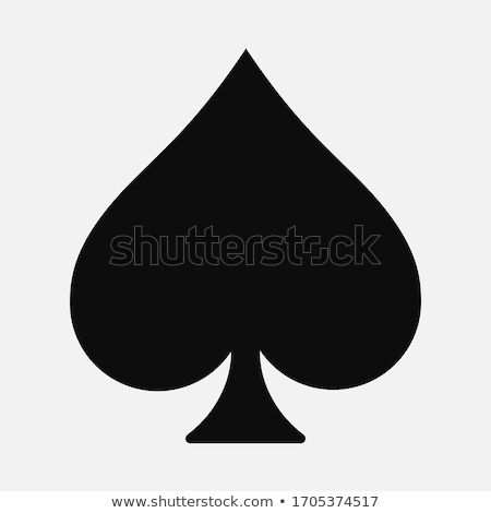 Foto stock: Ace Of Spades Icon Shape Abstract Pattern