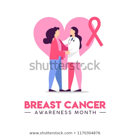 Stok fotoğraf: Breast Cancer Doctor And Woman