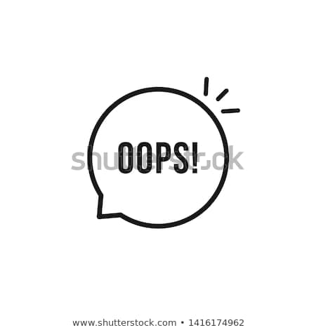 Foto stock: Oops