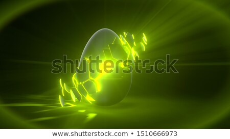 Stok fotoğraf: 3d Render Of Alien Techno Egg Object