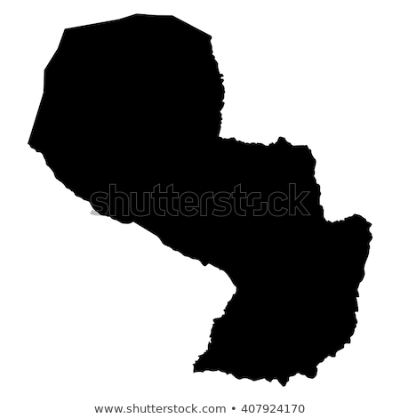 Stok fotoğraf: Map Of Paraguay