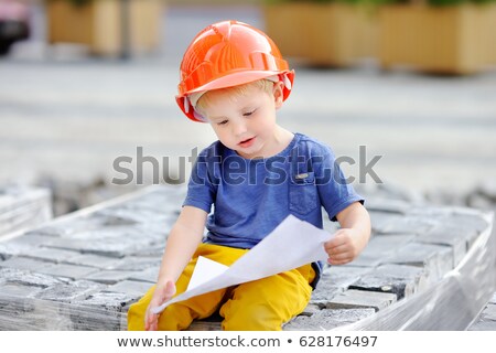 Stock photo: Little Boy Architect