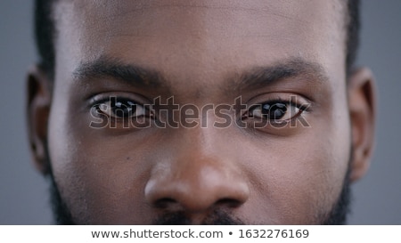 Foto stock: Portrait Of A Handsome Man Close Up Eye