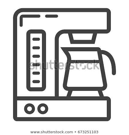 Сток-фото: Coffee Maker Line Icon