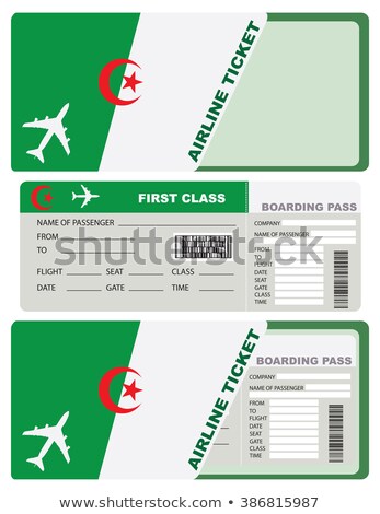 Сток-фото: Plane Ticket First Class In Algeria