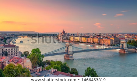 Foto stock: Cityscape Of Budapest With Danube River