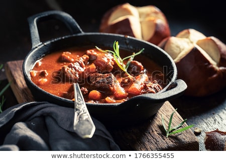 Stock fotó: Traditional Hungarian Homemade Hot Goulash Soup