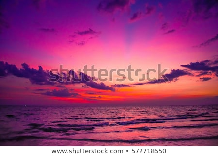 Foto stock: Beautiful Sunrise In The Summer By The Quiet Sea