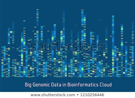 Foto d'archivio: Design Color Big Genomic Data Visualization Vector