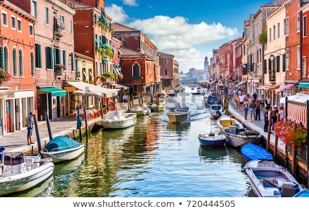 Stock fotó: Venice Canal Scene In Italy