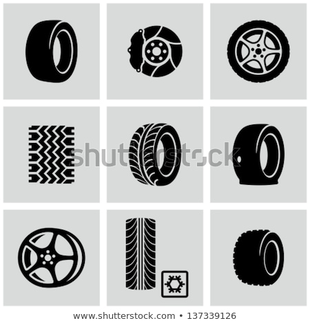 Stockfoto: Car Tire - Vector Object