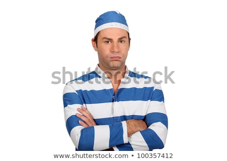 Stock photo: Man In A Prisoner Outfit