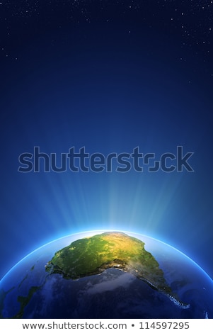 Stock photo: Earth Radiant Light Series - South America
