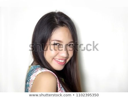 Zdjęcia stock: Beautiful Woman In Sexy Dress With Actractive Eyes