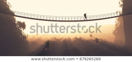 Suspended Bridge Foto stock © Orla