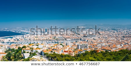 Stock photo: Panoramic Aerial View On Marseille From Mountain