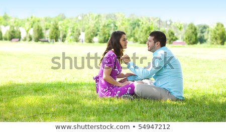 Foto stock: Romantic Couple Sharing A Tender Moment
