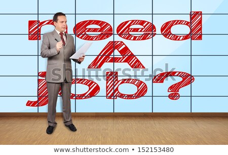 Stock photo: Need A Job On Plasma Wall