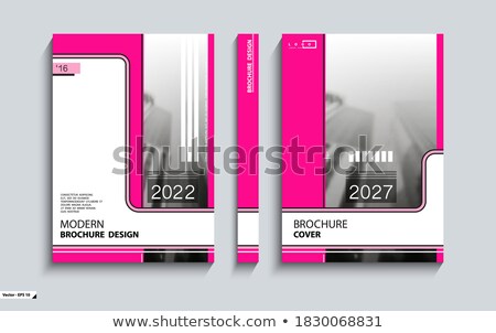 Foto stock: Office Work Square Vector Pink Icon Design Set