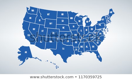 Stock fotó: Poster California State Map Outline