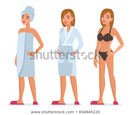 Stock photo: Woman Wearing White Underwear Portrait