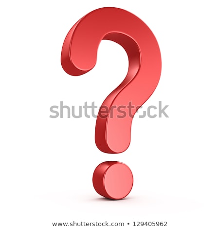 Foto stock: Big Red Question Mark