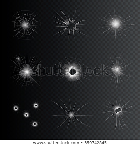 Foto stock: Set Of Different Bullet Holes