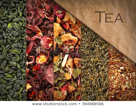 Foto stock: Set Of Herbal And Fruit Dry Teas