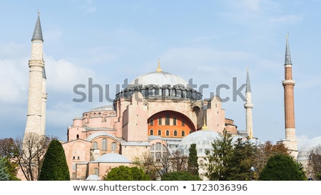 Foto stock: Hagia Sophia Domes And Minarets In The Old Town Of Istanbul Tur