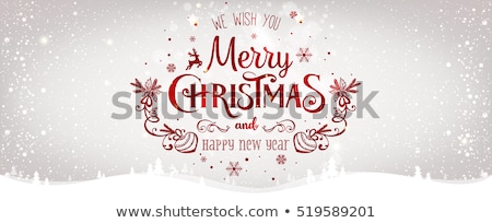 Stock foto: Merry Christmas Congratulations On Winter Holidays