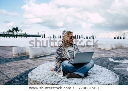 Foto stock: Businesswoman Cloud