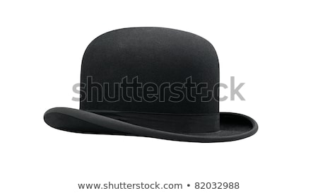 Foto stock: Black Bowler Hat