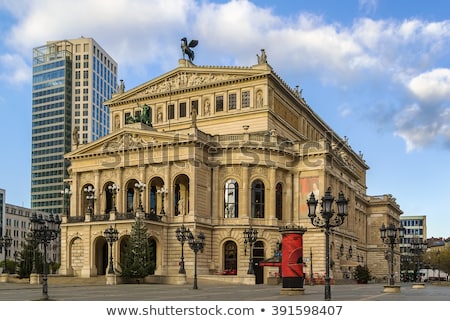 Foto stock: Famous Opera House In Frankfurt