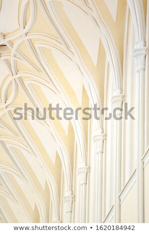 Stockfoto: Abstract View Of Old Church Ceiling