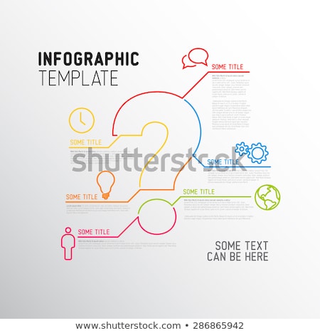 Stock photo: Vector Question Mark Infographic Report Template