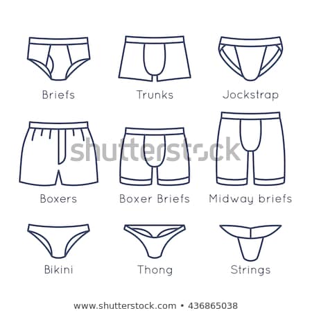 Foto stock: Men Underwear Icon Illustration Symbol Design