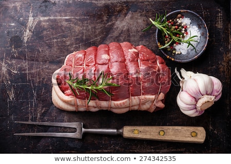 Stock photo: Raw Roast Beef