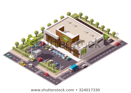 Isometric Supermarket House Сток-фото © tele52