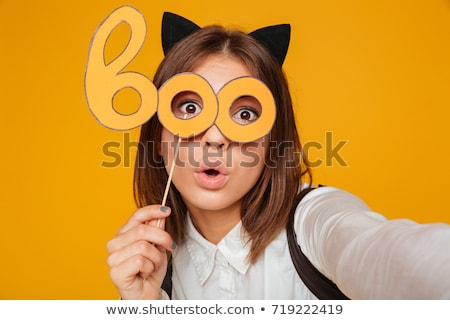 Сток-фото: Close Up Portrait Of A Pretty Teenage Schoolgirl In Uniform