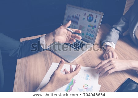 ストックフォト: B2b On Laptop In Meeting Room