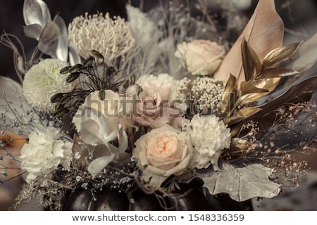 [[stock_photo]]: Detail Of Fresh Hawthorn Flowers On A Table