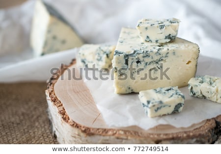 Stock fotó: Soft Cheese With White And Blue Mold
