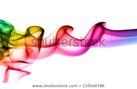 Puff Of Colored Smoke Abstract Over White Stock foto © Arsgera