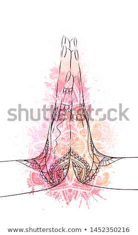 Foto stock: Pink Namaste Mandala